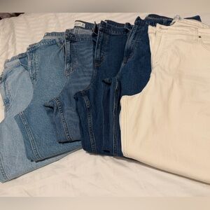 Abercrombie & Fitch denim bundle- 6 like new pairs (all never worn or worn once)